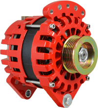 Balmar XT Series 90A 24V alternator, 3.15in dual foot mount (XT-DF-24-90-SP), shown with K6 pulley which is not included