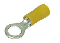 Hellermann Tyton Pre-Insulated Terminal Yellow Ring Lug M4 Hole