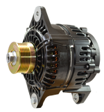 Balmar 97XD Series 24V 190A black alternator with gold multi-groove pulley and saddle mount