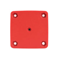 Red plastic rear mounting plate for the battery selector switch