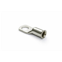 Close-up of the flared bellmouth barrel on a 50mm² copper cable lug
