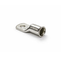 Close-up of the flared bellmouth barrel on a 70mm² copper cable lug