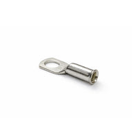 Close-up of the bellmouth entry on a 16mm squared tinned copper cable lug