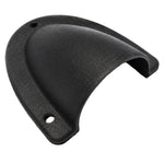 Medium black clamshell cable entry cover made from UV stabilised marine grade nylon