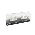 Blue Sea Class T fuse block holder with clear insulating cover and black base