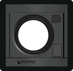 Black Blue Sea Panel 360 52mm gauge blank with circular mounting cutout