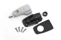 Exploded view showing shell, base, bung, gasket and mounting hardware