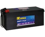 Century 12V 165Ah AGM deep cycle battery featuring rope carry handles and protected terminals
