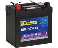 Century 12V 55Ah AGM deep cycle battery C12-55XDA with rope handles and protective terminal caps