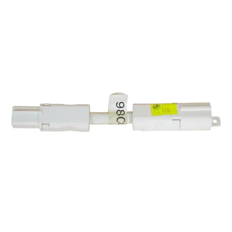 White 250mm CMS connection lead with C style male and female connectors