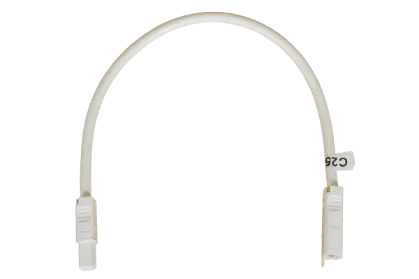 500mm white CMS connection lead with C style connectors at both ends