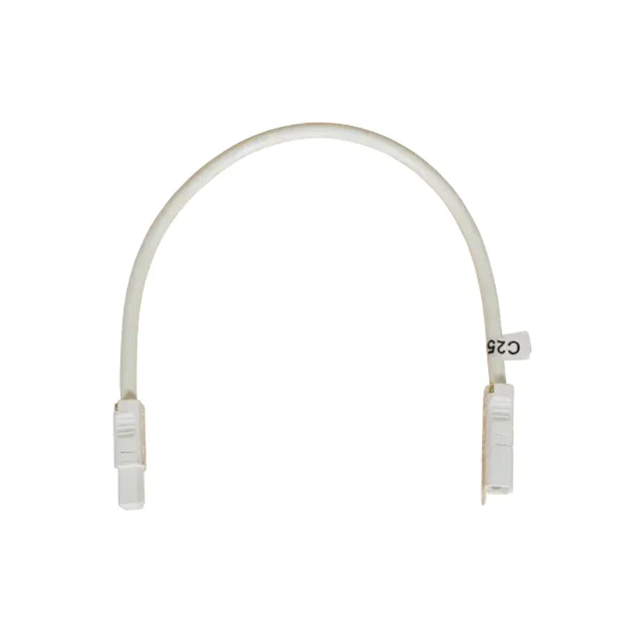 500mm white CMS connection lead with C style connectors at both ends