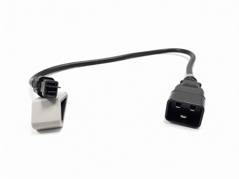 CMS C3.1 to IEC C20 inverter output cable showing both connector ends on a white background