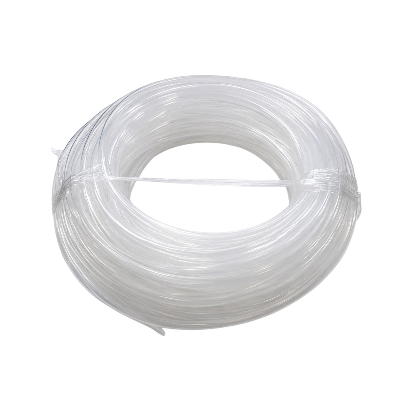 Coiled roll of white 10mm PTFE tubing for battery venting