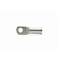 Flat top-down view of 16mm² tinned copper lug with M6 markings