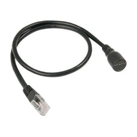 Black 2-metre CZone SCI cable with an RJ45 connector and a specialized push button interface