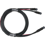 Coiled CZone 3 module smart harness with three threaded connectors and power wires