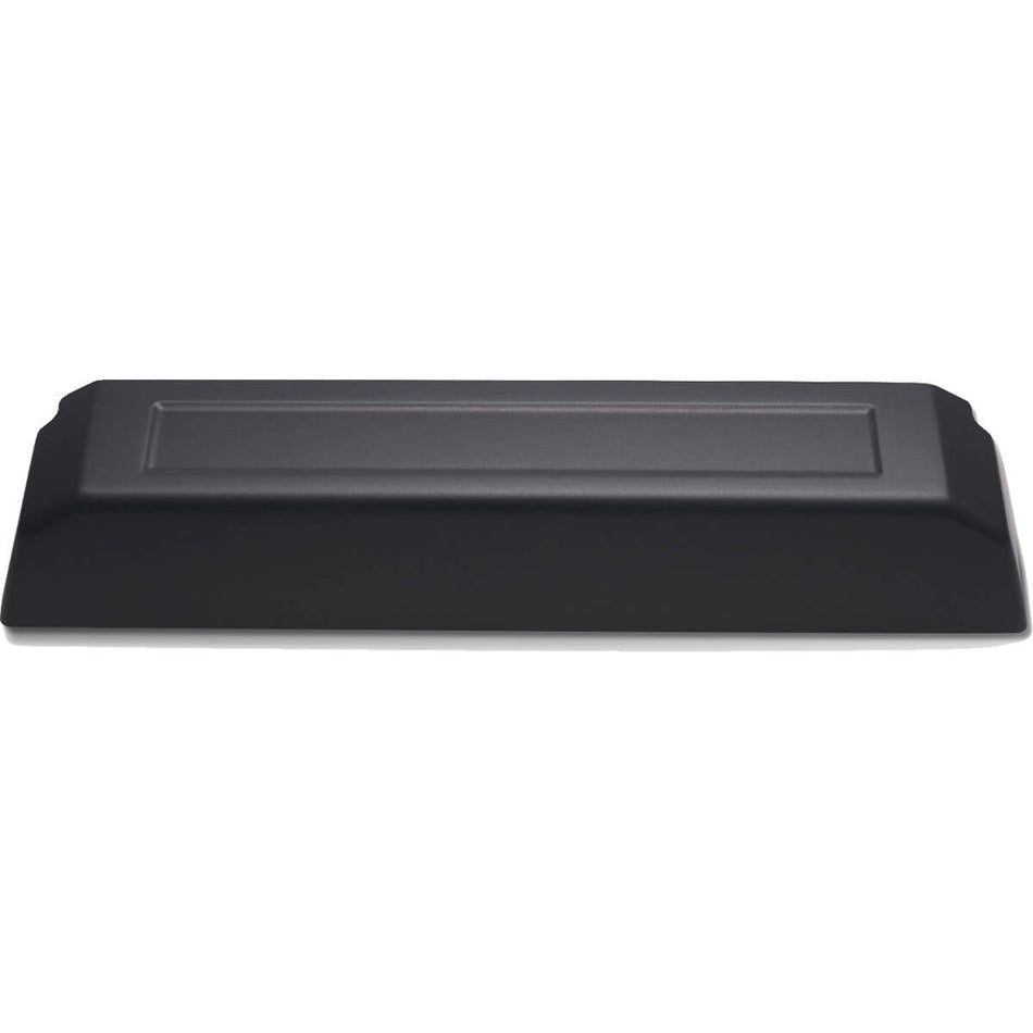 Rectangular black moulded plastic protective cable cover for CZone COI module
