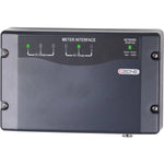 Front view of a CZone Meter Interface unit with LED status indicators for AC and DC voltage monitoring