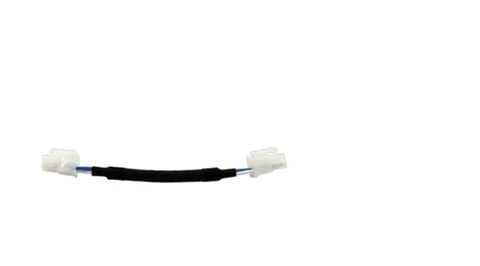 Short CZone RV-C power isolator cable with white unsealed pin and socket connectors