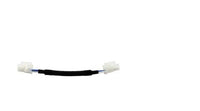 Short CZone RV-C power isolator cable with white unsealed pin and socket connectors
