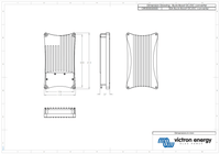 Technical dimensional drawing of the buck-boost converter in millimetres