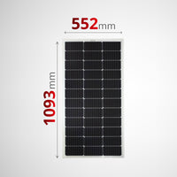 Sunman 100W eArc Flexible Solar Panel | Junction Box Underneath