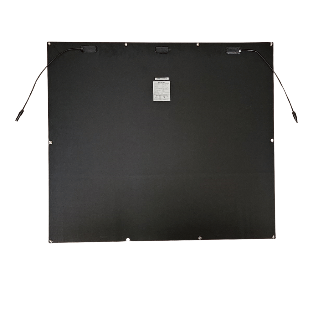 Sunman eArc 200W Black Square Flexible Solar Panel w/ Eyelets - Junction Box Underneath 3