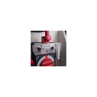 Electrical panel installation showing bus bar and battery switch in a marine or caravan context