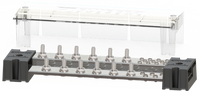 Enerdrive 1000A PowerBar busbar with 12 terminal studs and clear insulating cover