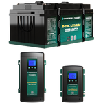 Enerdrive 12V 300Ah lithium battery bundle with 60A AC charger and 40A DC-DC charger