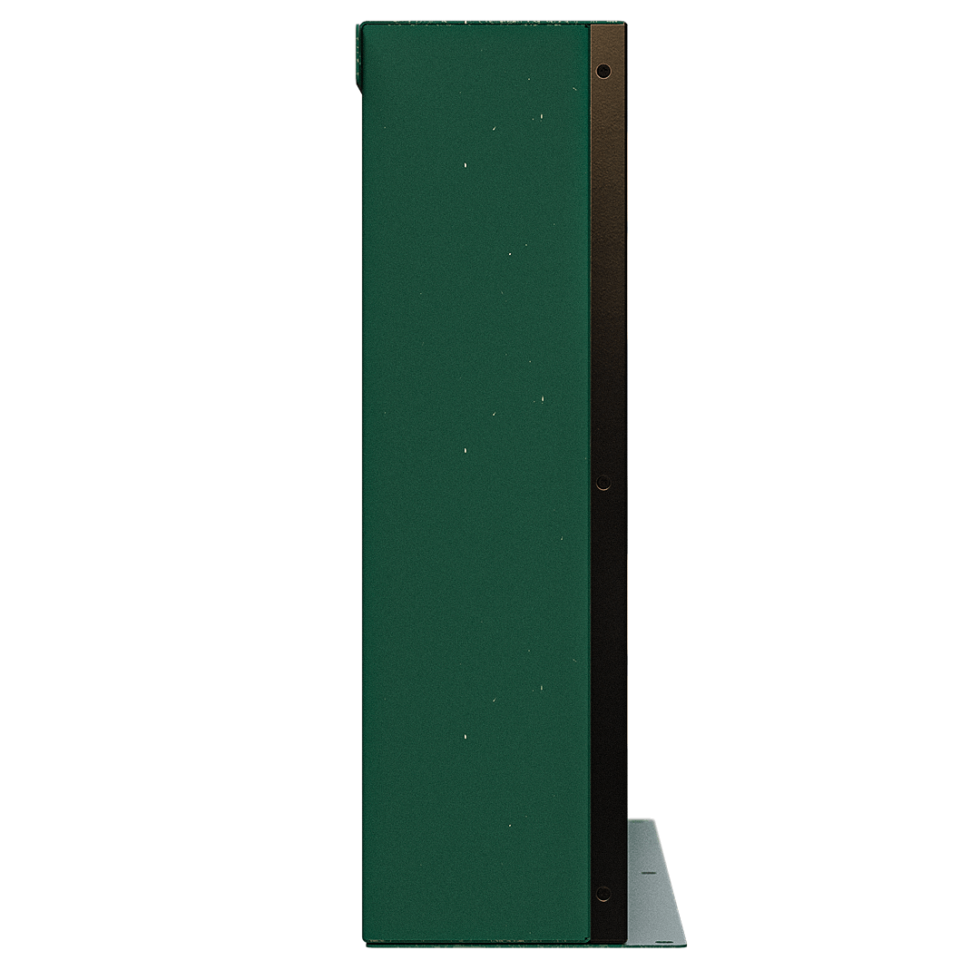 Side profile of the slimline battery case showing the depth dimension