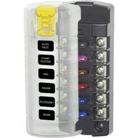 Fuse Block ST Blade 6 Circuit Independent Inc Cover (BS-5035B) — image 1
