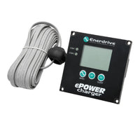 Enerdrive ePOWER battery charger remote control panel and 7.5m communication cable