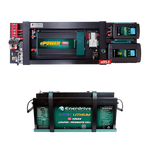 Enerdrive eSYSTEM 40/40 kit with 2000W inverter, 300Ah LiFePO4 battery and Simarine monitor