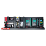 Pre-wired power system with dual 40A MPPT controllers, DC-DC charger, and integrated circuit protection