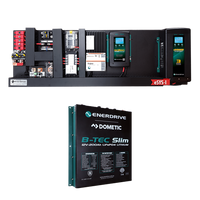 Enerdrive eSYSTEM pre-wired power kit with AC and DC chargers and a 200Ah slim lithium battery