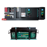 Enerdrive eSYSTEM installation kit featuring AC and DC chargers, solar controller, and a 300Ah B-TEC lithium battery
