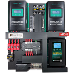 Enerdrive eSYSTEM pre-wired power board with dual MPPT solar controllers and DC-DC charger