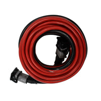 Coiled 10m 8AWG twin core extension lead with grey Anderson style plugs on both ends