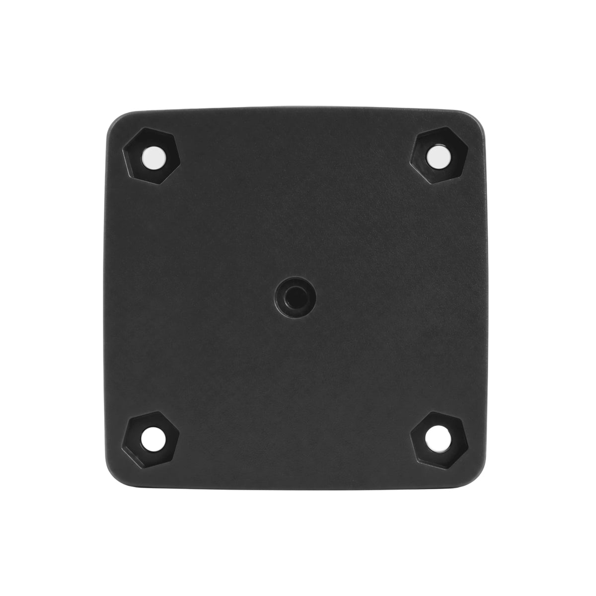 Flat black backplate for the battery selector switch with four mounting holes