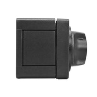 Side profile view of the 300A battery switch showing dial height and mounting depth