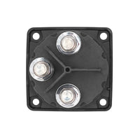 Rear view of battery switch showing three heavy-duty terminals for secure electrical connection