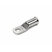 Tin-plated 35mm² copper lug with M8 hole and flared bellmouth entry