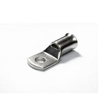 Tin-plated 95mm² copper lug with M10 hole and flared bellmouth entry