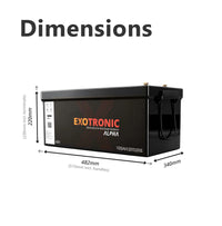 Exotronic 48V 100Ah Alpha IP67 Smart Bluetooth Lithium Battery