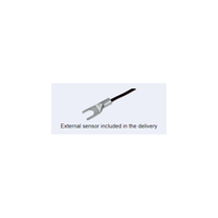 External temperature sensor with fork terminal connector and black cable