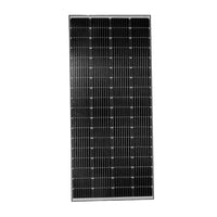 Front view of Exotronic Horizon 225W fixed solar panel with black frame