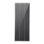 Front view of Exotronic 250W fixed solar panel showing grid pattern and black frame