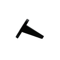 Side profile of the black heavy-duty plastic flush mount panel for Anderson plugs